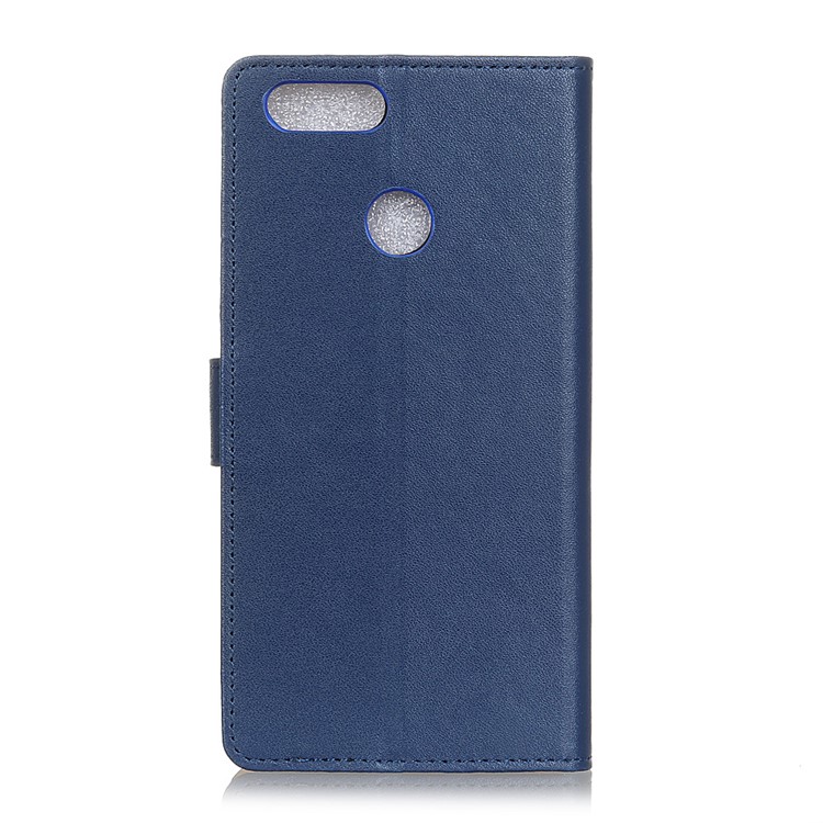For Huawei Honor 7A (with Fingerprint Sensor) / Honor 7A Pro / Enjoy 8e PU Leather Magnetic Wallet Phone Cover with Card Holders - Blue-3