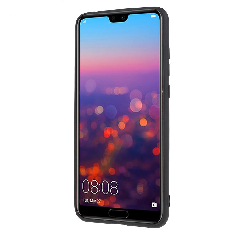 Matte TPU Cell Phone Case for Huawei P20 Pro - Black-2