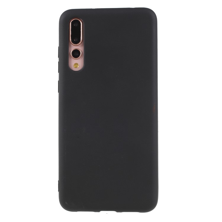 Matte TPU Cell Phone Case for Huawei P20 Pro - Black-3
