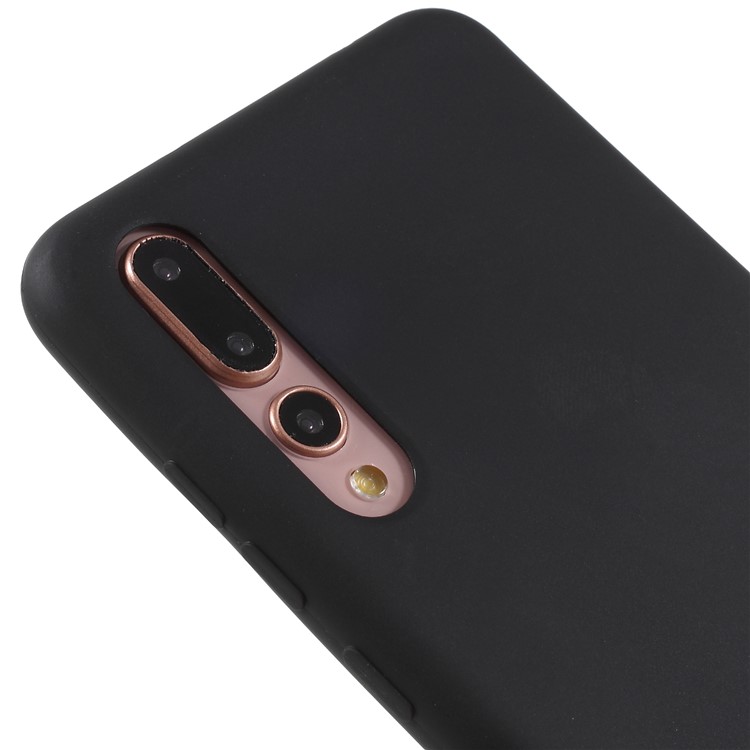 Matte TPU Cell Phone Case for Huawei P20 Pro - Black-5