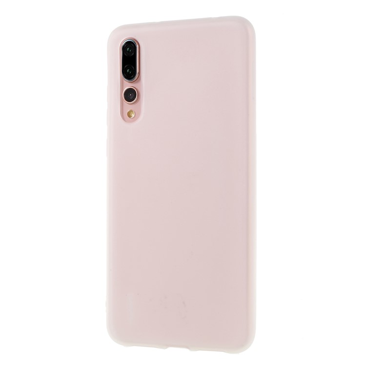 TPU Cell Phone Matte Cover Shell for Huawei P20 Pro - White-1