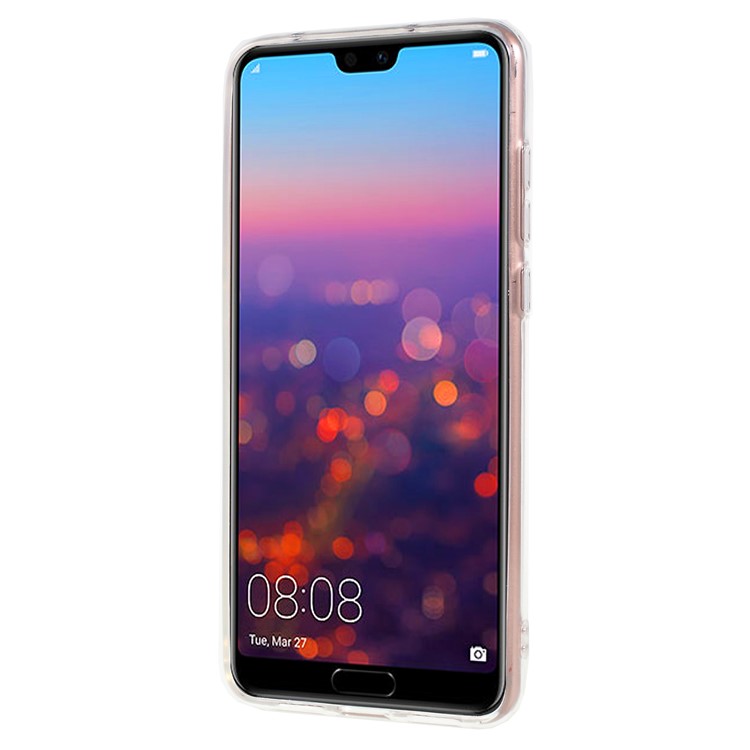 TPU Matte Phone Casing Accessory for Huawei P20 Pro - Transparent-2