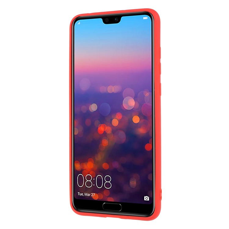 Matte TPU Mobile Phone Lightweight Case for Huawei P20 Pro - Red-2