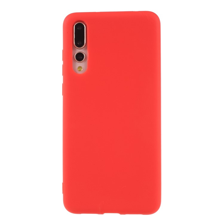 Matte TPU Mobile Phone Lightweight Case for Huawei P20 Pro - Red-3