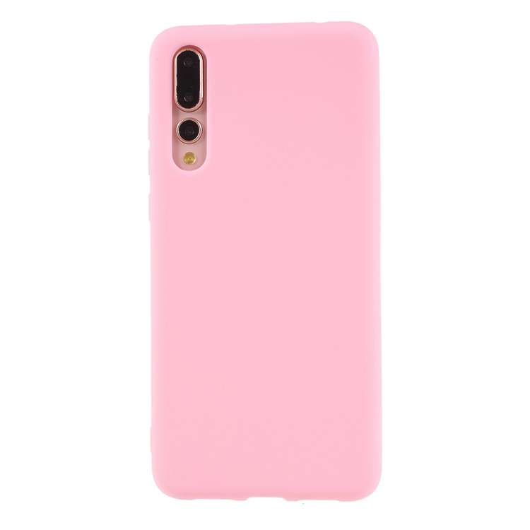 Matte Soft TPU Featherweight Phone Case for Huawei P20 Pro - Pink-3