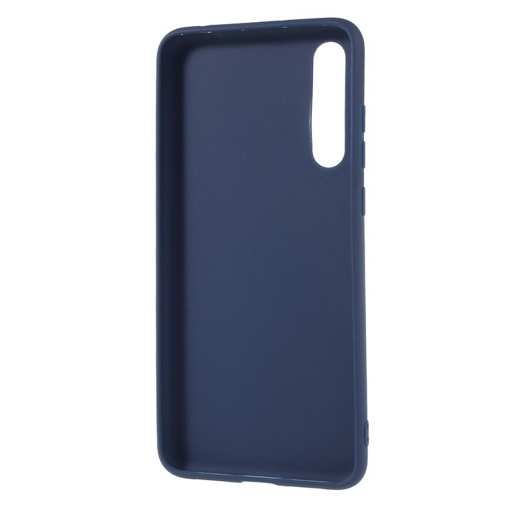 Matte Flexible TPU Phone Cover for Huawei P20 Pro - Dark Blue-4
