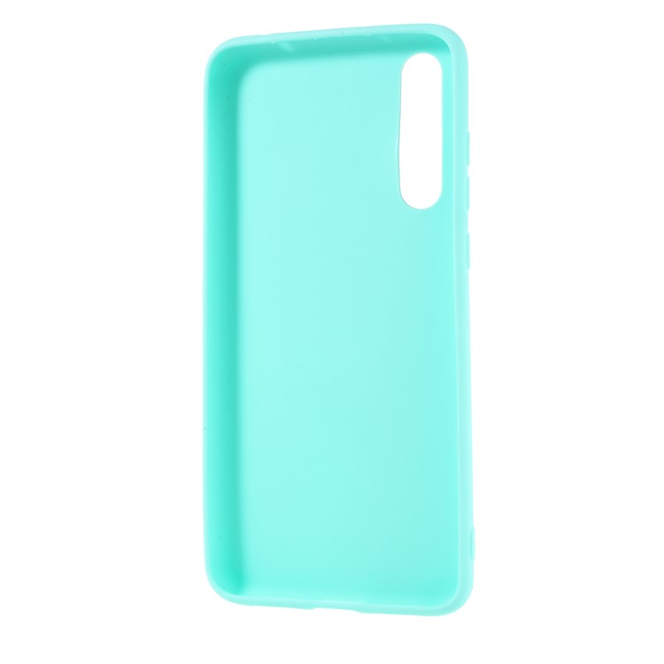 Frosted Soft TPU Phone Back Shell for Huawei P20 Pro - Cyan-4