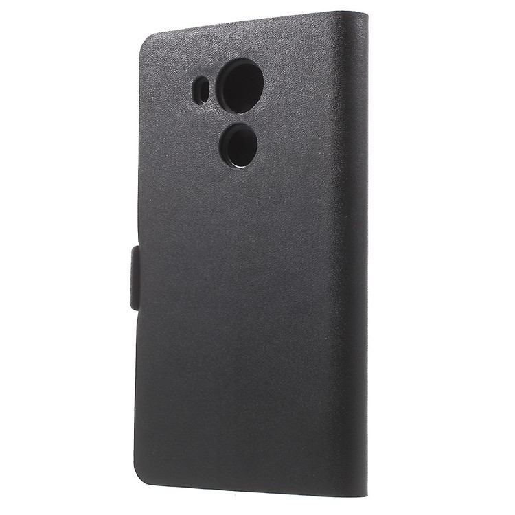 DOORMOON Genuine Leather Stand Case for Huawei Ascend Mate8 - Black-2
