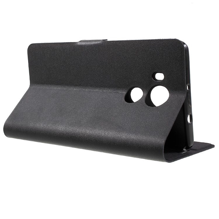 DOORMOON Genuine Leather Stand Case for Huawei Ascend Mate8 - Black-3