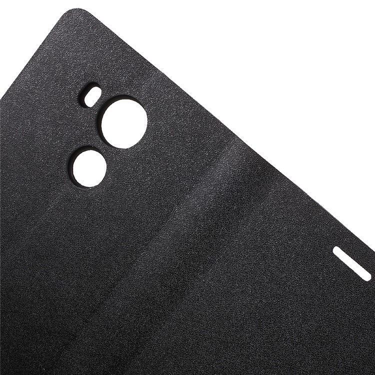 DOORMOON Genuine Leather Stand Case for Huawei Ascend Mate8 - Black-5