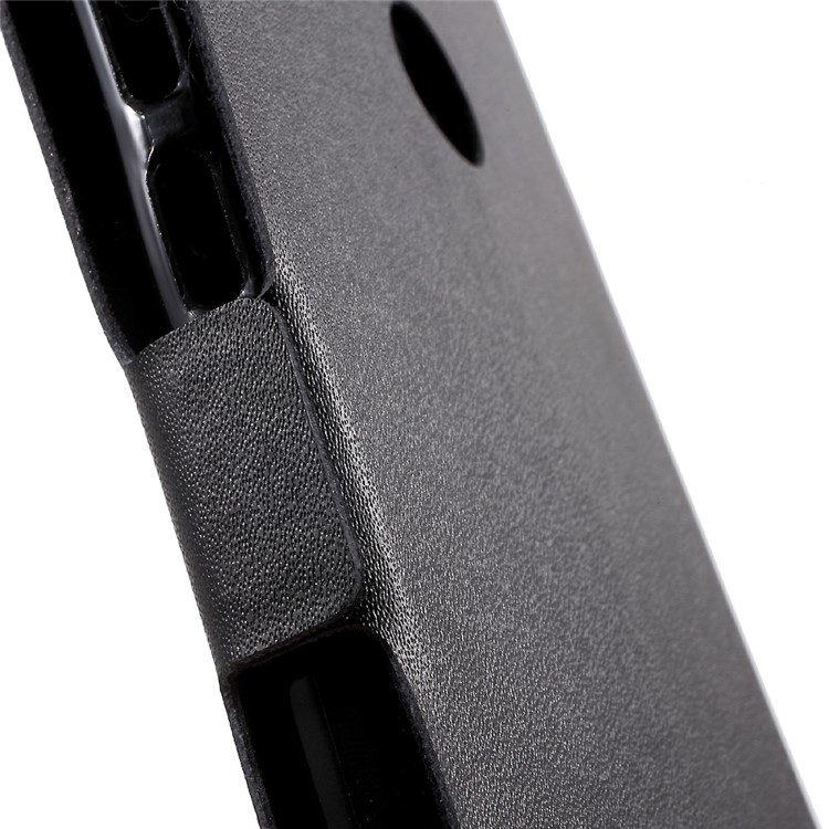 DOORMOON Genuine Leather Stand Case for Huawei Ascend Mate8 - Black-6