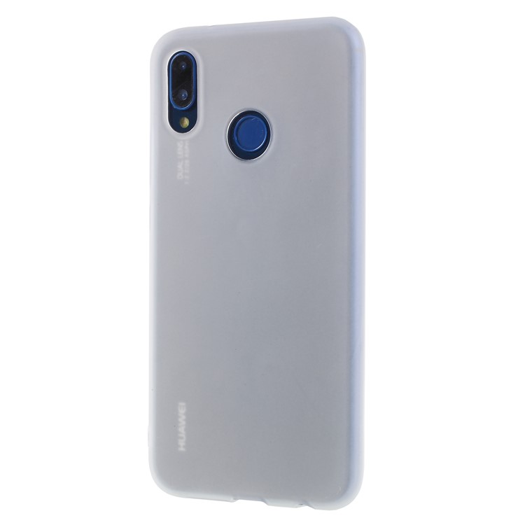 Frosted TPU Phone Cover for Huawei P20 Lite / Nova 3e (China) - White-1