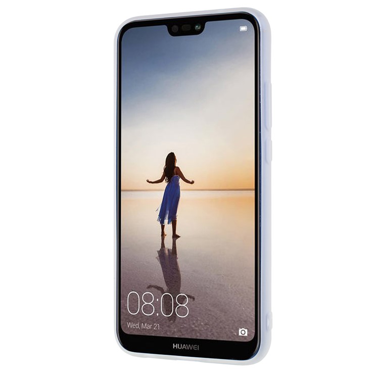 Frosted TPU Phone Cover for Huawei P20 Lite / Nova 3e (China) - White-2
