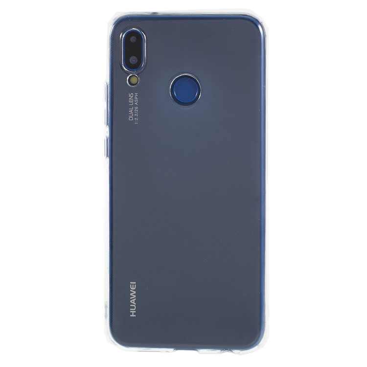 Soft TPU Matte Mobile Case for Huawei P20 Lite / Nova 3e (China) - Transparent-1