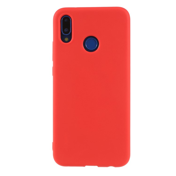 Matte TPU Protective Back Case for Huawei P20 Lite / Nova 3e (China) - Red-3
