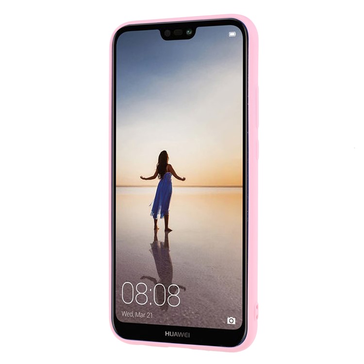 Matte Soft TPU Phone Casing for Huawei P20 Lite / Nova 3e (China) - Pink-2