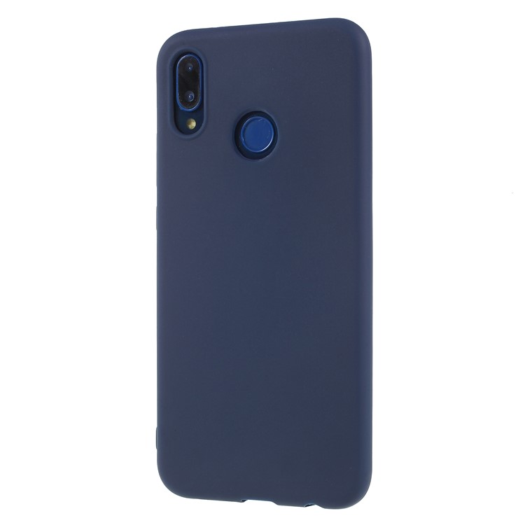 Matte TPU Cellphone Shell for Huawei P20 Lite / Nova 3e (China) - Dark Blue-1
