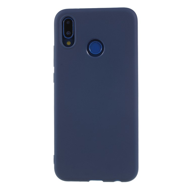 Matte TPU Cellphone Shell for Huawei P20 Lite / Nova 3e (China) - Dark Blue-3