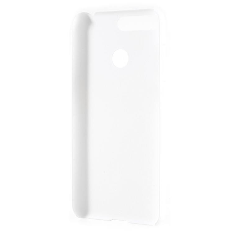 Rubberized Plastic Hard Phone Casing for Huawei Y6 (2018)/Honor 7A (without Fingerprint Sensor) - White-3