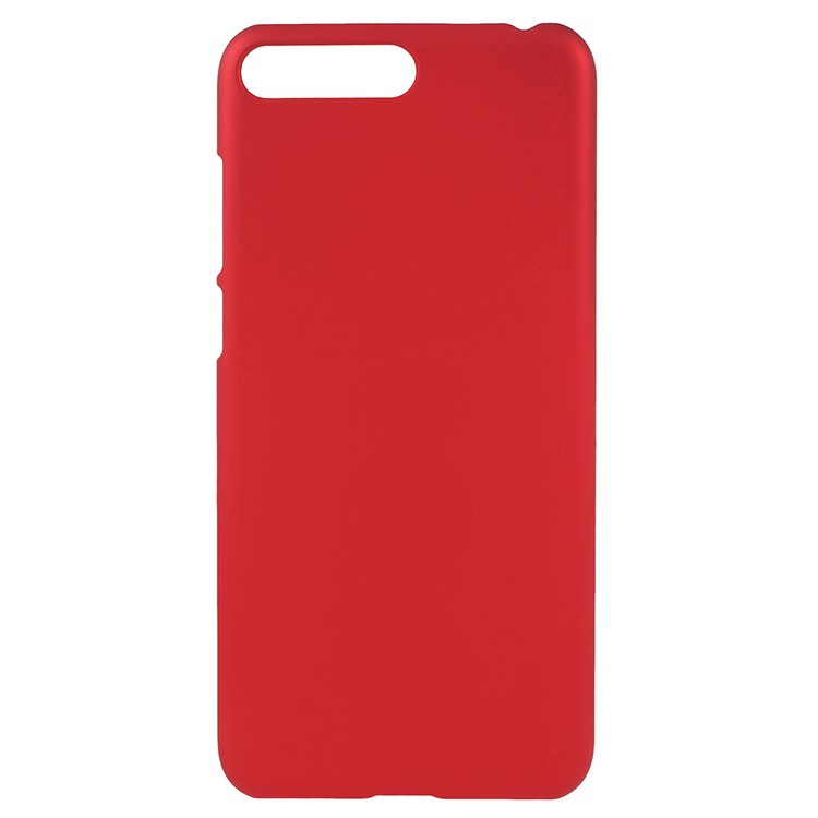 Rubberized Plastic Hard Phone Cover for Huawei Y6 (2018)/Honor 7A (without Fingerprint Sensor) - Red-1
