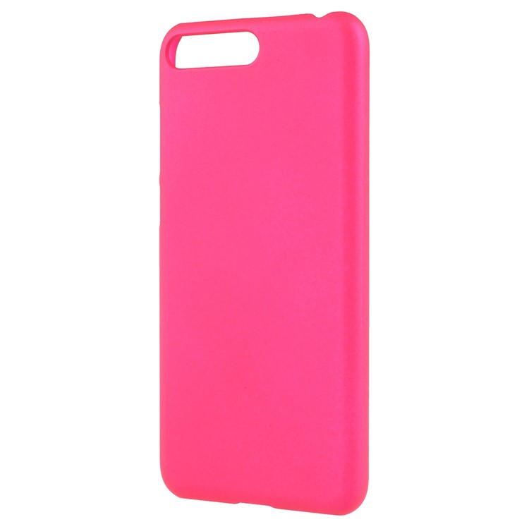 Rubberized Plastic Hard Cell Phone Case for Huawei Y6 (2018)/Honor 7A (without Fingerprint Sensor) - Rose-2