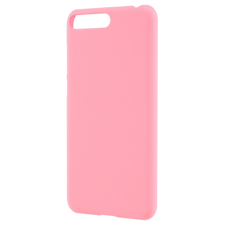 Rubberized Plastic Hard Cell Phone Cover for Huawei Y6 (2018)/Honor 7A (without Fingerprint Sensor) - Pink-2