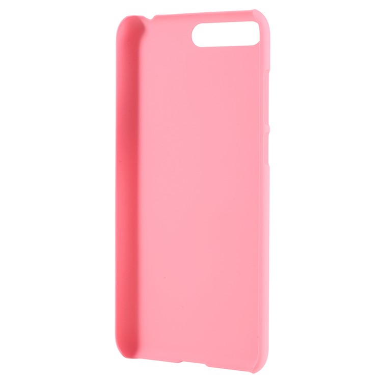 Rubberized Plastic Hard Cell Phone Cover for Huawei Y6 (2018)/Honor 7A (without Fingerprint Sensor) - Pink-3