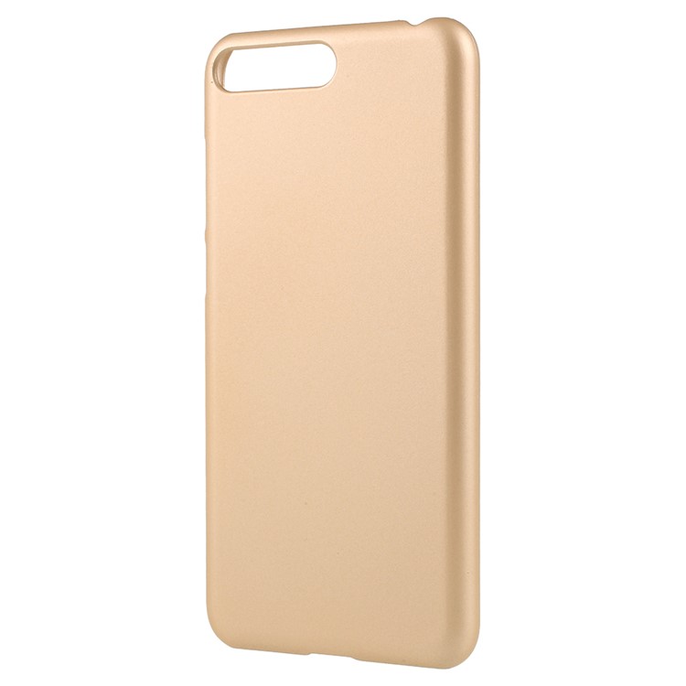 Rubberized Plastic Hard Mobile Shell for Huawei Y6 (2018)/Honor 7A (without Fingerprint Sensor) - Gold-2