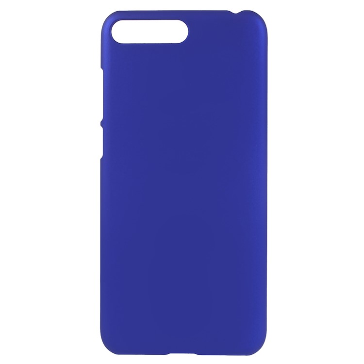 Rubberized Plastic Phone Accessory Case for Huawei Y6 (2018)/Honor 7A (without Fingerprint Sensor) - Dark Blue-1