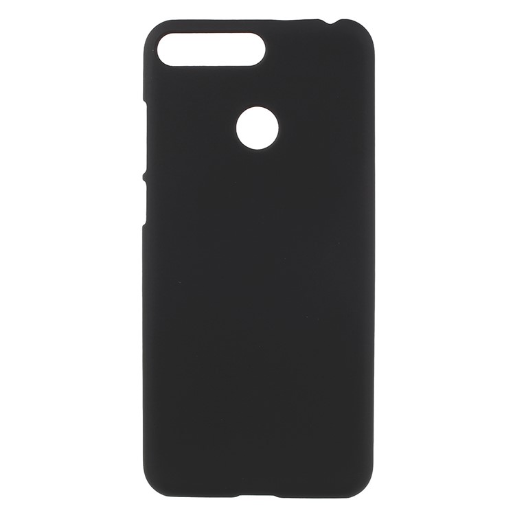 Rubberized Hard Plastic Case for Huawei Enjoy 8E / Honor 7A Pro / Honor 7A (with Fingerprint Sensor) - Black-1