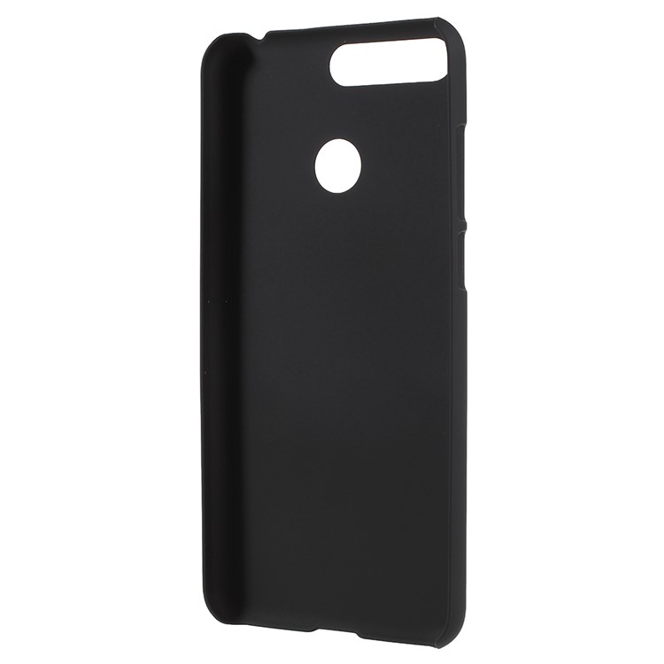 Rubberized Hard Plastic Case for Huawei Enjoy 8E / Honor 7A Pro / Honor 7A (with Fingerprint Sensor) - Black-3