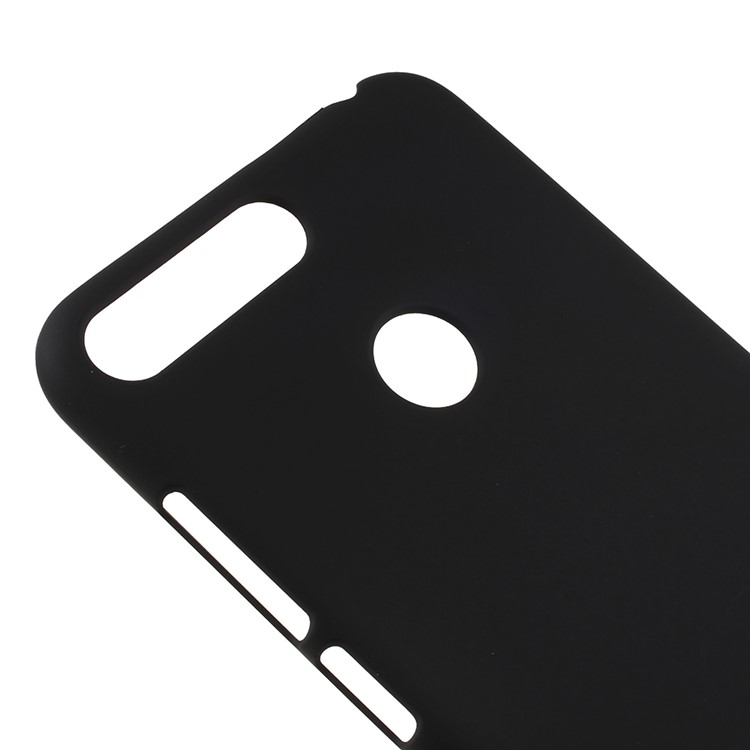 Rubberized Hard Plastic Case for Huawei Enjoy 8E / Honor 7A Pro / Honor 7A (with Fingerprint Sensor) - Black-4