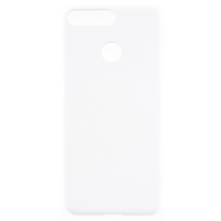 Rubberized Hard PC Case for Huawei Enjoy 8E / Honor 7A Pro / Honor 7A (with Fingerprint Sensor) - White-1