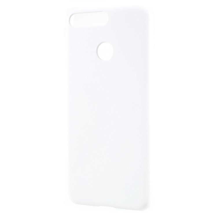 Rubberized Hard PC Case for Huawei Enjoy 8E / Honor 7A Pro / Honor 7A (with Fingerprint Sensor) - White-2