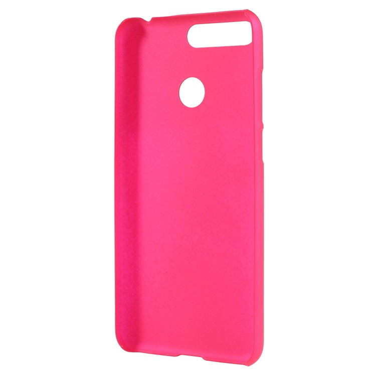 Rubberized Hard Cover Case for Huawei Enjoy 8E / Honor 7A Pro / Honor 7A (with Fingerprint Sensor) - Rose-3