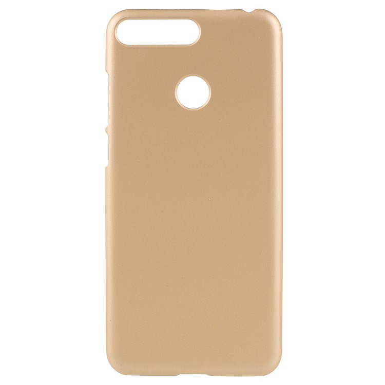 Rubberized Hard Protection Case for Huawei Enjoy 8E / Honor 7A Pro / Honor 7A (with Fingerprint Sensor) - Gold-1