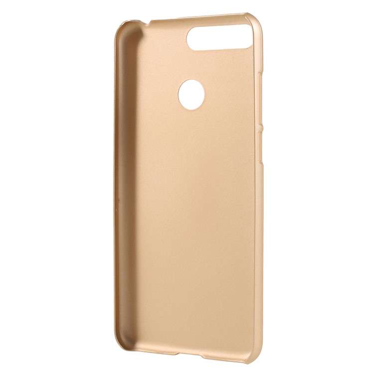 Rubberized Hard Protection Case for Huawei Enjoy 8E / Honor 7A Pro / Honor 7A (with Fingerprint Sensor) - Gold-3