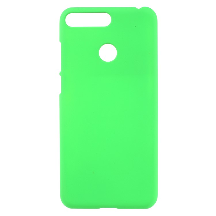 Rubberized Hard Phone Cover Case for Huawei Enjoy 8E / Honor 7A Pro / Honor 7A (with Fingerprint Sensor) - Green-1