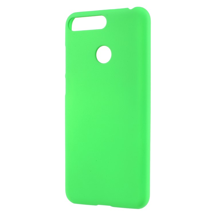 Rubberized Hard Phone Cover Case for Huawei Enjoy 8E / Honor 7A Pro / Honor 7A (with Fingerprint Sensor) - Green-2