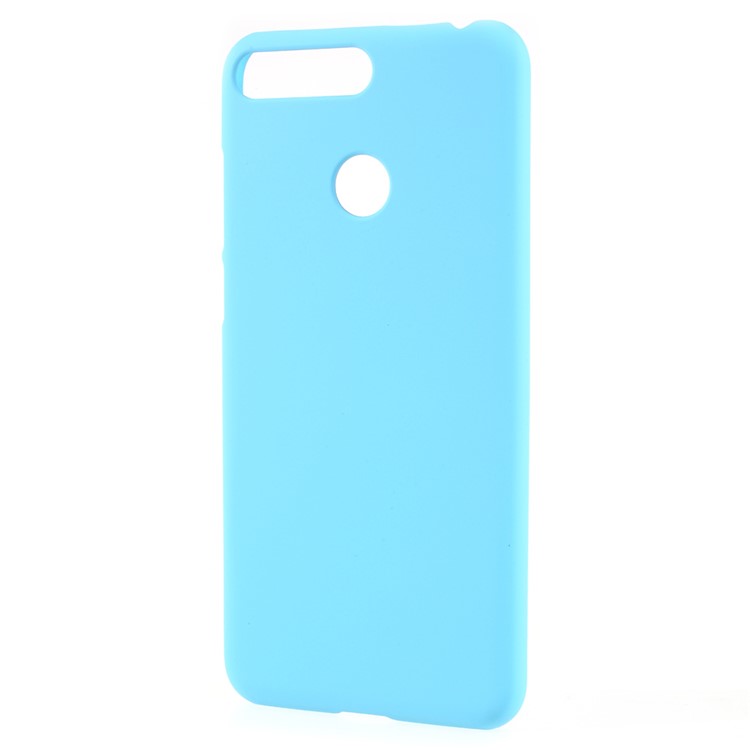 Rubberized Hard Cover Shell for Huawei Enjoy 8E / Honor 7A Pro / Honor 7A (with Fingerprint Sensor) - Baby Blue-2