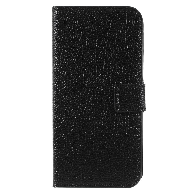 Litchi Texture Wallet Leather Phone Case with Stand for Huawei Honor 7A (with Fingerprint Sensor)/Honor 7A Pro/Enjoy 8e - Black-3