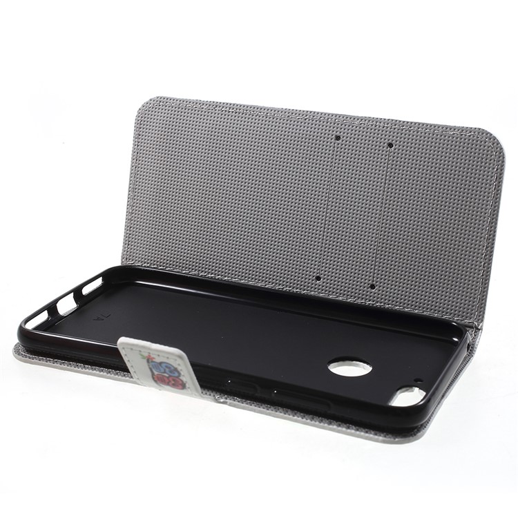 Patterned PU Leather Wallet Stand Magnetic Case for Huawei Enjoy 8E / Honor 7A Pro / Honor 7A (with Fingerprint Sensor) - Owl Lovers-5
