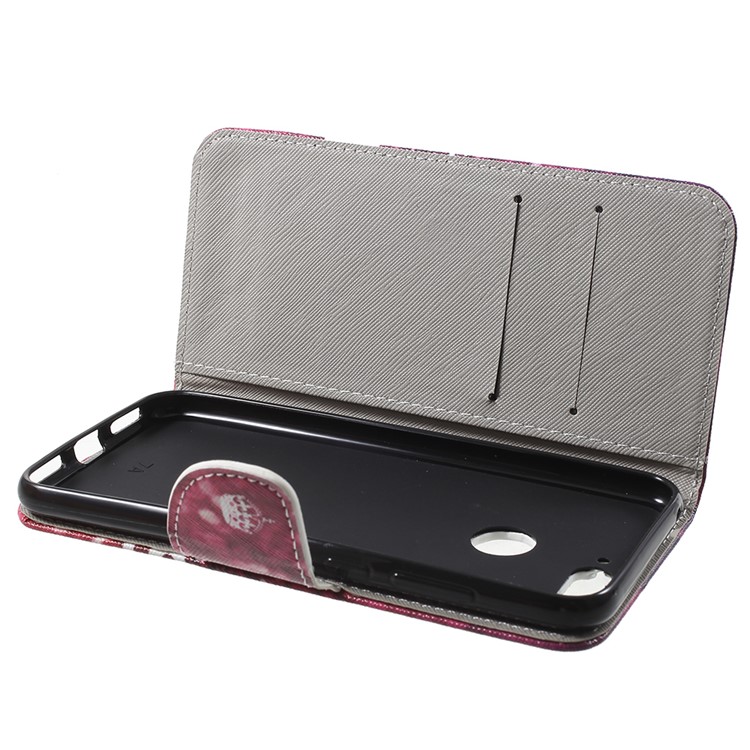 Pattern Printing Wallet Leather Phone Case for Huawei Honor 7A (with Fingerprint Sensor)/Honor 7A Pro/Enjoy 8e - Keep Calm and Sparkle-6