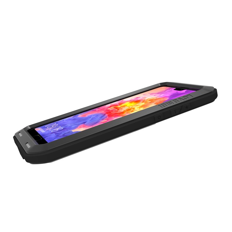 Amor Mei Para Huawei P20 Pro A Prueba De Golpes A Prueba De Polvo A Prueba De Polvo Defensor De Metal Polvo Cubierta Móvil - Negro-16