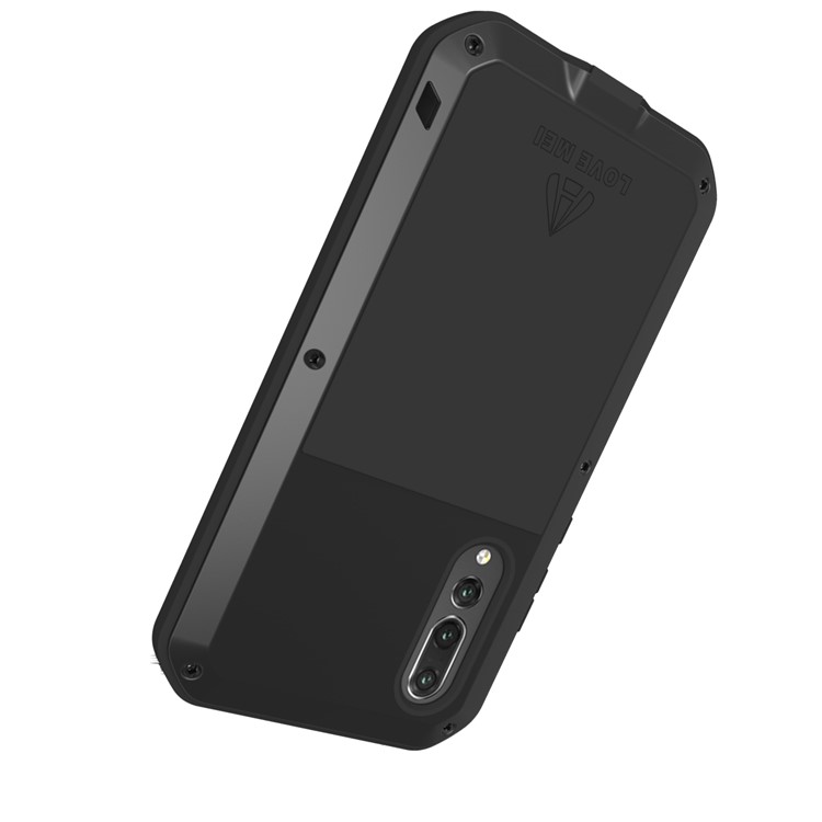 Amor Mei Para Huawei P20 Pro A Prueba De Golpes A Prueba De Polvo A Prueba De Polvo Defensor De Metal Polvo Cubierta Móvil - Negro-9