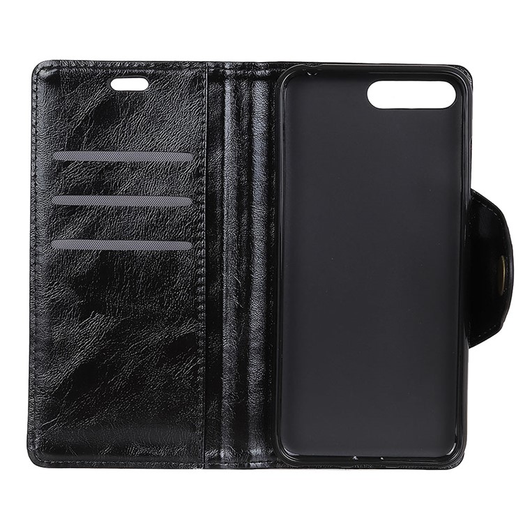 Stand Wallet Leather Protection Phone Case for Huawei Y6 (2018) / Honor 7A (without Fingerprint Sensor) - Black-7