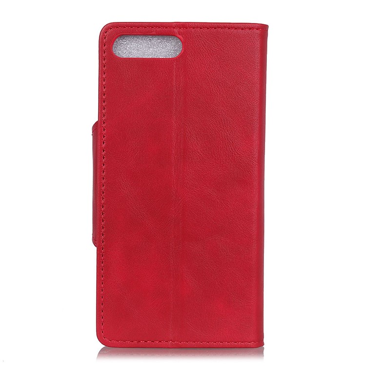 PU Leather Wallet Mobile Phone Cover with Stand for Huawei Honor 10 - Red-6