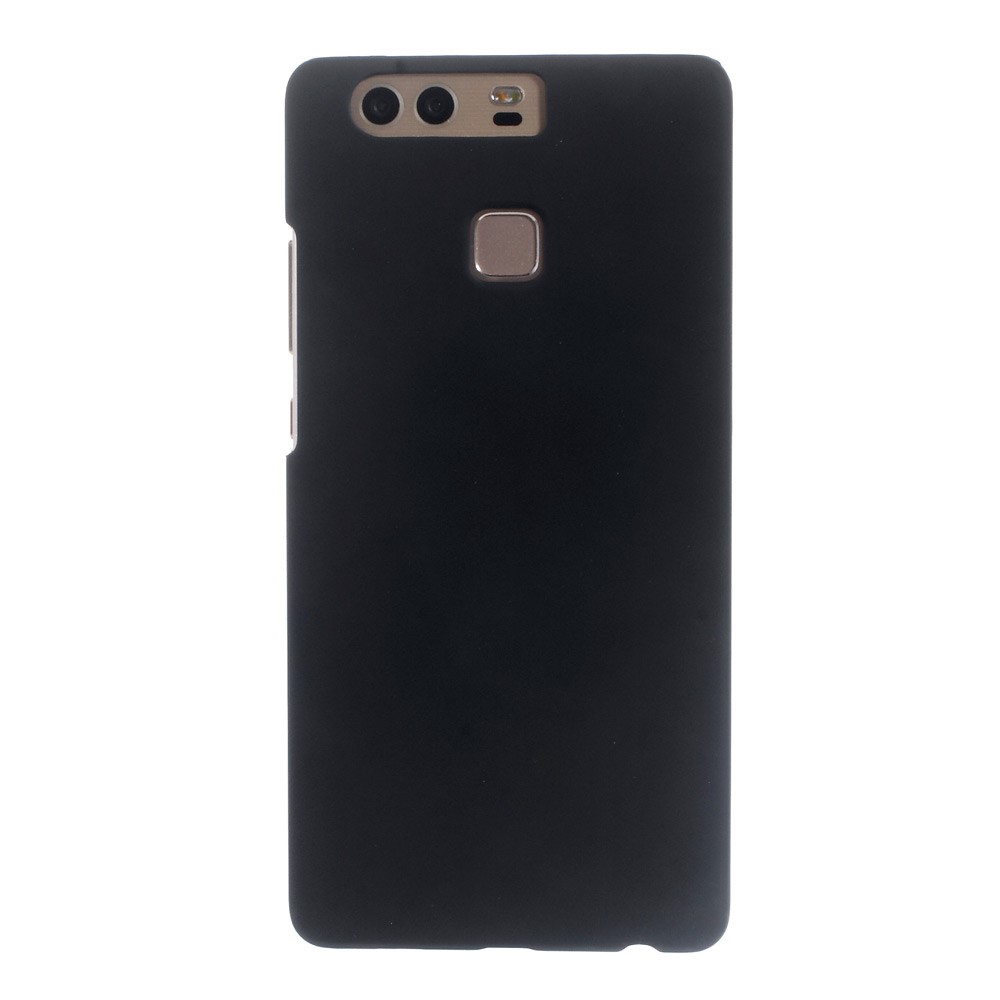 Rubberized Plastic Hard Case Cover for Huawei P9 - Black-2