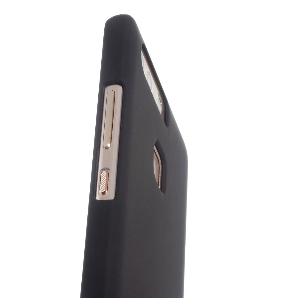 Rubberized Plastic Hard Case Cover for Huawei P9 - Black-4