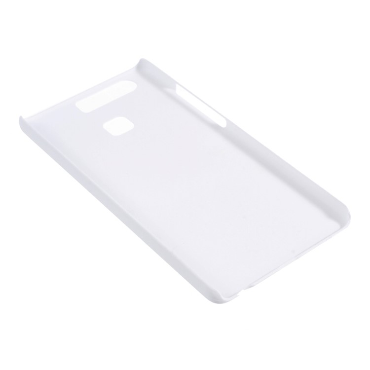 Rubberized Plastic Hard Back Cover for Huawei P9 - White-3